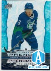 2020-21 Upper Deck Tim Horton's Clear Cut Phenoms #CC-9 Brock Boeser Canucks